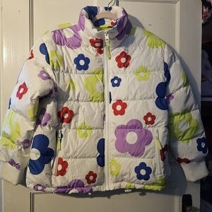 Wild Fable Red and White Puffer Jacket